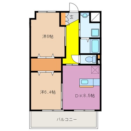 宇治山田駅 徒歩18分 4階の物件間取画像